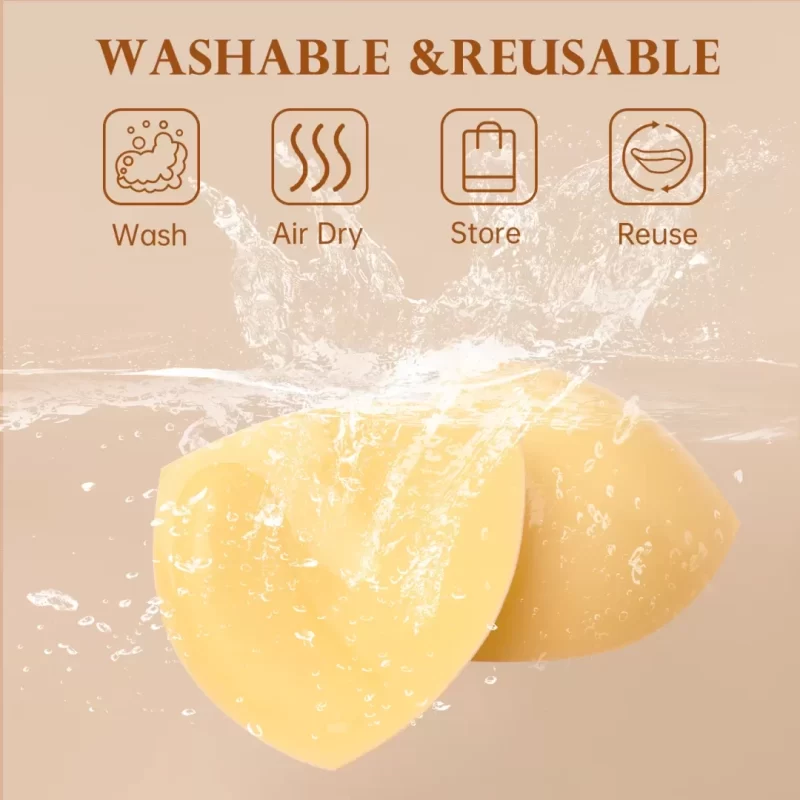 Nimiah Double-Sided Sticky Bra Inserts – Sticky Push up Breast Pads Self-Adhesive on Both Sides for Bikini Dress - Image 2