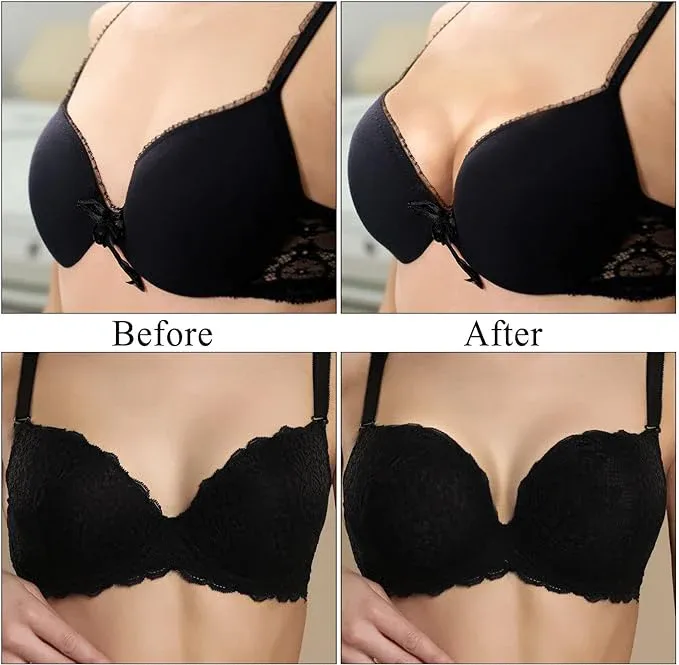 Nimiah Silicone Bra Inserts 3 Pairs Waterproof Push-up Breast Enhancers | Removable Sticky Bra Cups for Bikinis - Image 3
