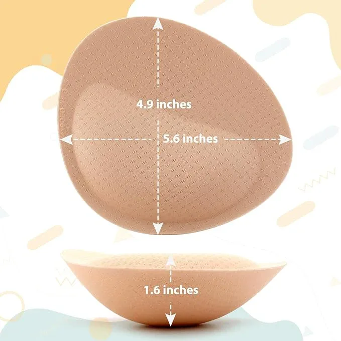Nimiah Bra Pads Inserts Breast-Enhancers – Super Push-up Boob Pads Add 1-2 Cup Sizes | Sew in Bra Cups Fit A/B Cup - Image 2