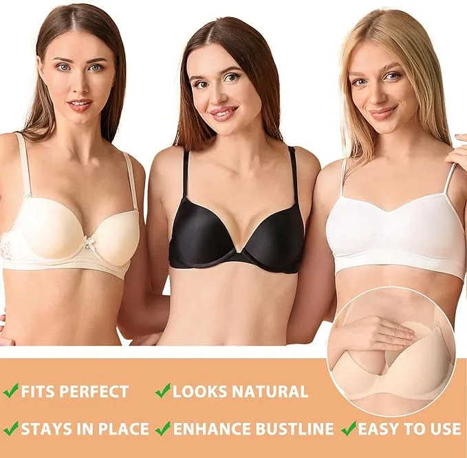 Nimiah Bra Pads Inserts Breast-Enhancers – Super Push-up Boob Pads Add 1-2 Cup Sizes | Sew in Bra Cups Fit A/B Cup - Image 5